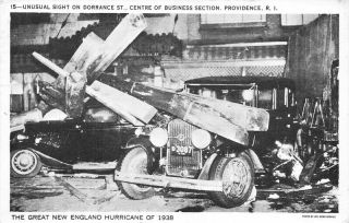 Ri 15 Unusual Sight On Dorrance St Providence Great England Hurricane 1938