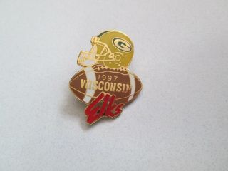 Vintage 1997 Elks Wisconsin Green Bay Packers Football Pin