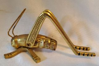 Vintage Brass Mountain Horned Billy Goat Dolphin Fish Cricket Grasshopper Insect 6