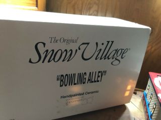 Department 56 Snow Village 54858 Bowling Alley Retired 2