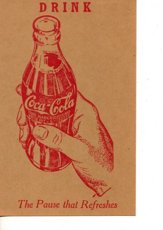 Postcard Coke Coca Cola Diner Advertising Soda Fountain Cafe 410