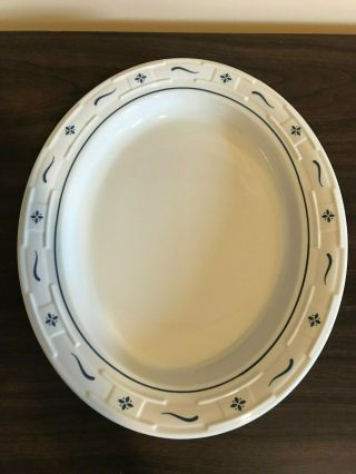 Longaberger Pottery Woven Traditions Serving Platter