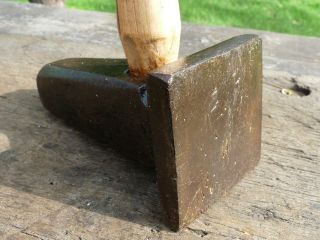 Vintage 4 Lb.  6 Oz.  Atha Blacksmith/anvil/forge Mkd.  2 3/4 Flatter Hammer