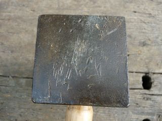 Vintage 4 lb.  6 oz.  ATHA Blacksmith/Anvil/Forge Mkd.  2 3/4 Flatter Hammer 2