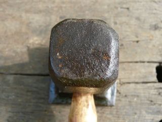 Vintage 4 lb.  6 oz.  ATHA Blacksmith/Anvil/Forge Mkd.  2 3/4 Flatter Hammer 4