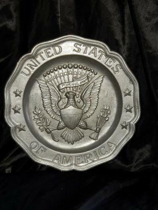 Sexton Pewter Plate United States of America 