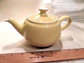 Vintage Small Yellow Ceramic Teapot,  Ceramique Maastricht,  Made In Holland