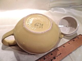 VINTAGE SMALL YELLOW CERAMIC TEAPOT,  CERAMIQUE MAASTRICHT,  MADE IN HOLLAND 4