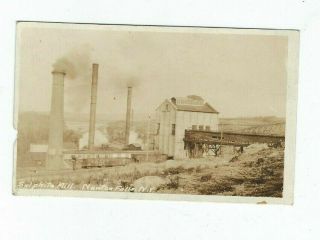 1920 Rppc Newton Falls,  Ny Sulphite Mill Paper Mill York Real Photo