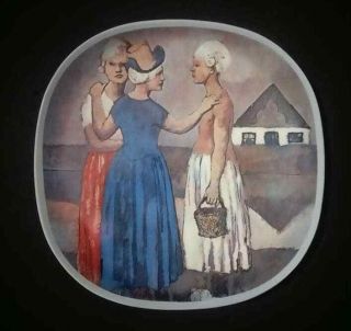 1905 Pablo Picasso " Three Dutch Women " 1973 Limited Edition Collector Plate