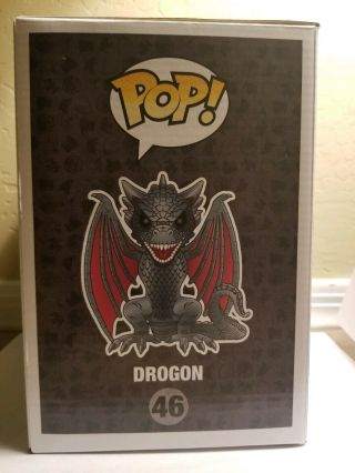 Funko Pop Drogon 46 Game of Thrones 6 Inch Red Eyes Hot Topic Exclusive 4