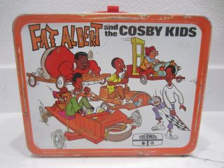 Vintage 1973 Fat Albert And The Cosby Kids Metal Lunch Box No Thermos