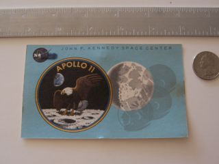 Apollo XI (11) Launch Viewing Badge/Pass Blue NASA 1969 2