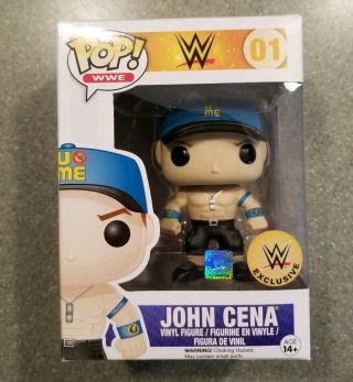 John Cena Funko Pop Wwe Exclusive (blue Hat)
