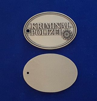 German Police Investigator Mini Badge As Key Ring