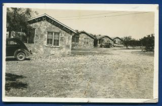 Junction Texas Tx V H Ranch Cabins Old Real Photo Postcard Rppc