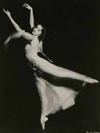 Elegant Ballerina Dancer Patricia Bowman Vintage ' 30s Maurice Seymour Photograph 3