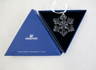Swarovski Crystal Holiday Christmas Ornament Snowflake 2016 25th Anniversary Iob