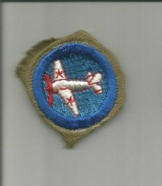 2) Boy Scout Merit Badge Aviation Aeronautics - Air Scout Rare