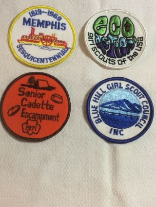 10 Vintage Girl Scout Council Patches 3
