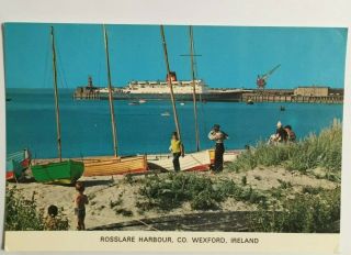 Rosslare Harbour Co Wexford Irish Postcard