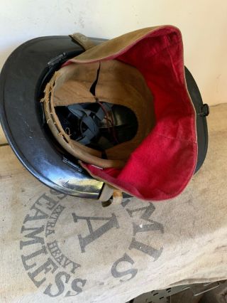 Vintage Antique Fire Helmet 6