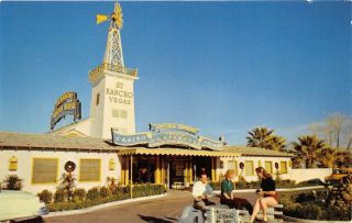 Las Vegas Nevada 1950s Postcard The Hotel El Rancho Vegas Casino