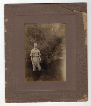 Vintage Photo Old Town Maine Baseball Player