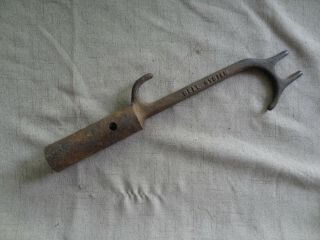 Vintage Bell System Iron Drop Hook,  Telephone Linesman Tool
