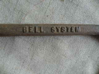 Vintage Bell System Iron Drop Hook,  Telephone Linesman Tool 3