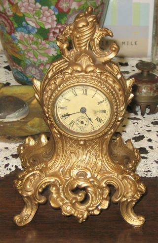 Golden Novelty Mfg.  Co.  - Chicago,  Ill - Antique Clock - 1891