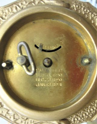 GOLDEN NOVELTY MFG.  CO.  - CHICAGO,  ILL - Antique Clock - 1891 5