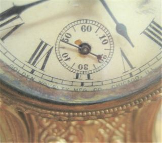 GOLDEN NOVELTY MFG.  CO.  - CHICAGO,  ILL - Antique Clock - 1891 6