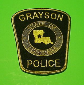 Grayson Louisiana La Police Patch