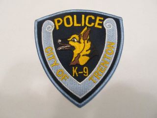 Jersey Trenton Police K - 9 Unit Patch Ugly Dog 1 Year Only