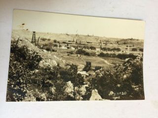 Vintage Rppc,  Oil Fields,  Panhandle Texas,  1929