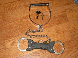 Yuil M - 03 Rigid Handcuffs W/ Chicago Darby Neck Collar (shackles)