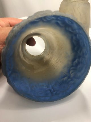 Antique Glass Reverse Painted Pendant Chandelier Lamp Shades 2 1/4 4