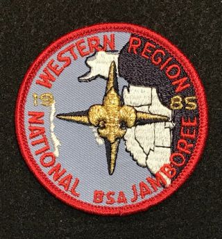 Boy Scout 1985 National Jamboree Bsa Western Region Pp Pocket Patch Staff