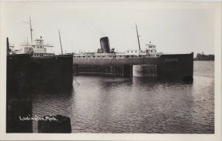 Ship Ludington Mi Pmrr Railroad Car Ferry Era Photographic Museum Deaccession 4