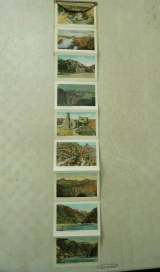 Vintage 1940 ' s - 50 ' s? Grand Canyon National Park Fold Out Post Cards 3