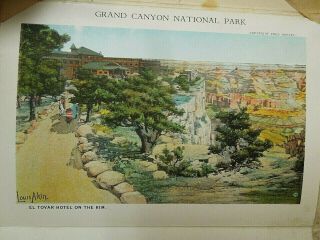 Vintage 1940 ' s - 50 ' s? Grand Canyon National Park Fold Out Post Cards 4