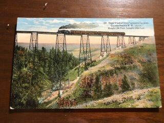 Camas Prairie Rail Road,  Idaho Picture Post Card From 1919