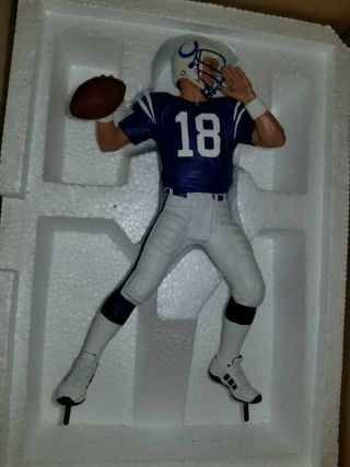 Peyton Manning Indianpolis Colts Broncos Danbury Figurine Statue W/cert Box