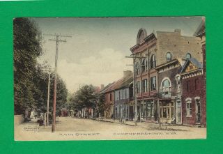 Shepherdstown,  Wv,  Pc View Main St,  Horse & Buggies,  Parmacy,  Meat Market,  1909
