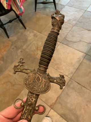 Antique Fcb Fraternal Sword