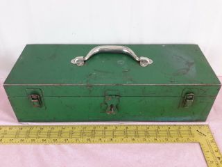 Vintage 1960 Snap - On Tools Kra - 250 Tool Box With Tray Usa,  Green Paint
