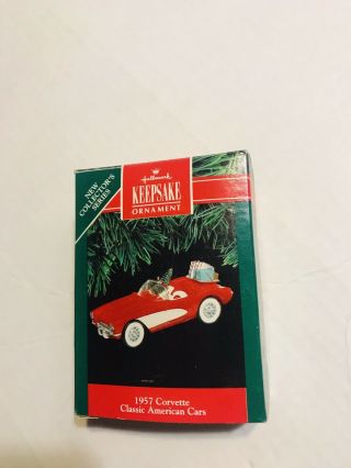 Hallmark 1991 Ornament 1957 Corvette 1 In Classic American Cars Series