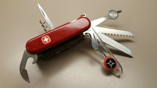Wenger Swiss Army Tool Chest Plus Pocket Knife 85mm Red/ Retired 7