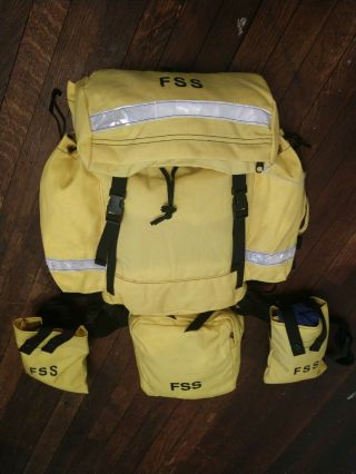 Authentic Firefighter Government Issue Wilderness Backpack Fss Rescue